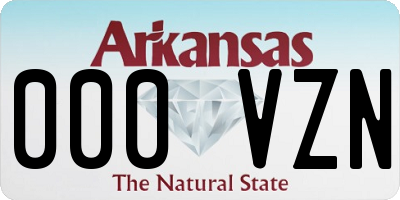 AR license plate 000VZN