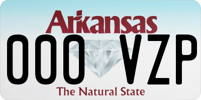 AR license plate 000VZP