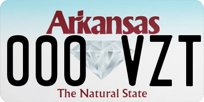 AR license plate 000VZT