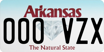 AR license plate 000VZX