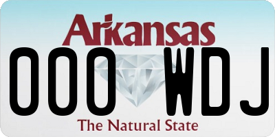 AR license plate 000WDJ