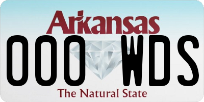AR license plate 000WDS