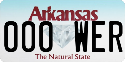AR license plate 000WER
