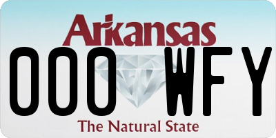 AR license plate 000WFY