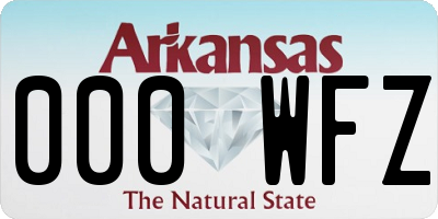AR license plate 000WFZ