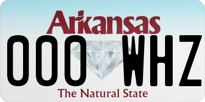 AR license plate 000WHZ