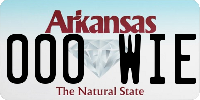 AR license plate 000WIE