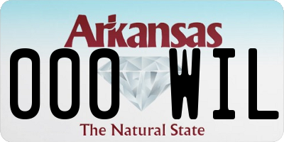 AR license plate 000WIL