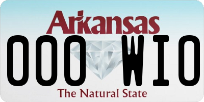 AR license plate 000WIO