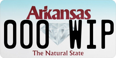 AR license plate 000WIP