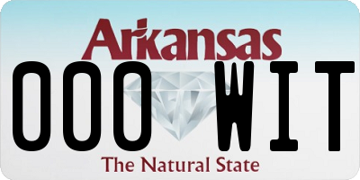AR license plate 000WIT