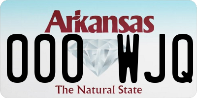 AR license plate 000WJQ