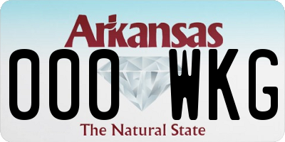 AR license plate 000WKG