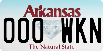 AR license plate 000WKN