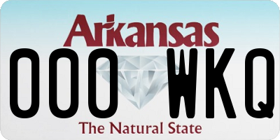 AR license plate 000WKQ
