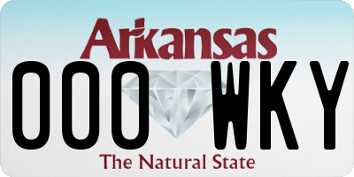 AR license plate 000WKY