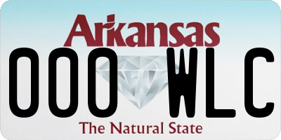 AR license plate 000WLC