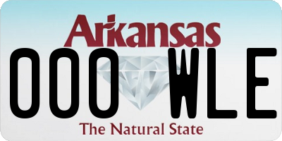 AR license plate 000WLE
