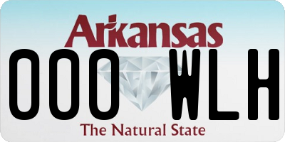 AR license plate 000WLH