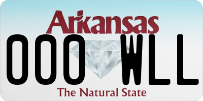 AR license plate 000WLL
