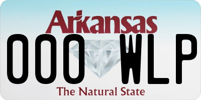 AR license plate 000WLP