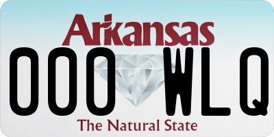 AR license plate 000WLQ