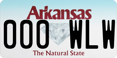 AR license plate 000WLW