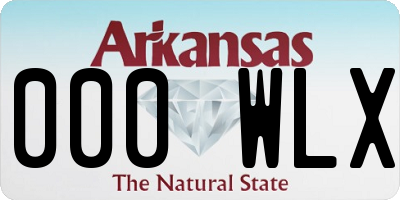 AR license plate 000WLX