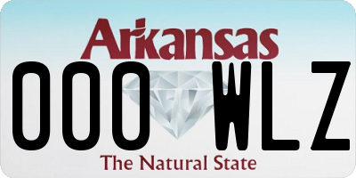 AR license plate 000WLZ