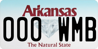 AR license plate 000WMB