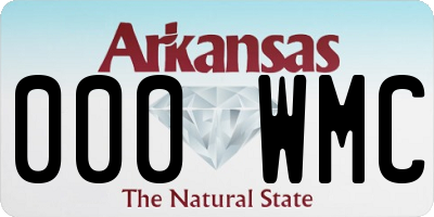AR license plate 000WMC