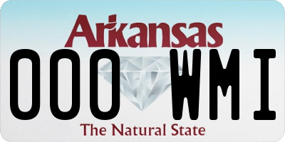 AR license plate 000WMI