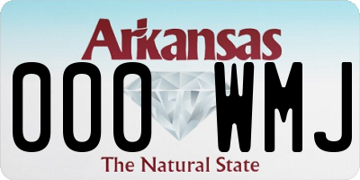 AR license plate 000WMJ