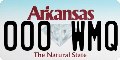 AR license plate 000WMQ