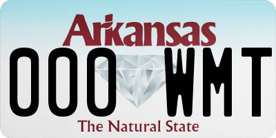 AR license plate 000WMT