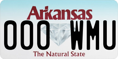 AR license plate 000WMU