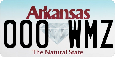 AR license plate 000WMZ