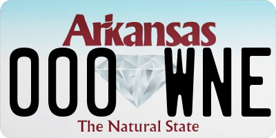 AR license plate 000WNE