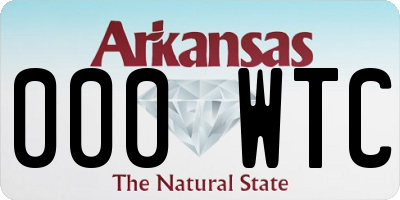 AR license plate 000WTC