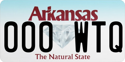 AR license plate 000WTQ