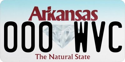 AR license plate 000WVC