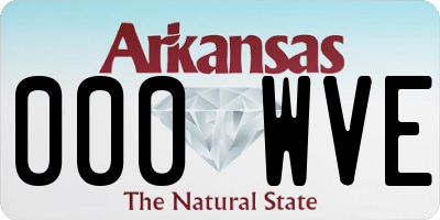 AR license plate 000WVE