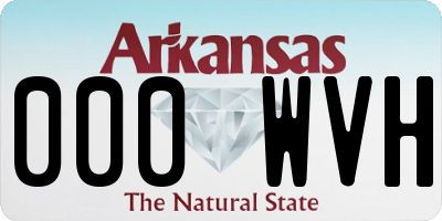 AR license plate 000WVH