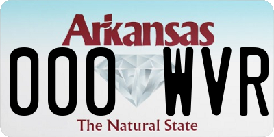 AR license plate 000WVR