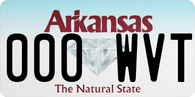 AR license plate 000WVT