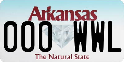 AR license plate 000WWL