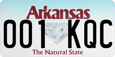 AR license plate 001KQC