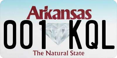 AR license plate 001KQL