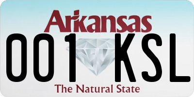 AR license plate 001KSL
