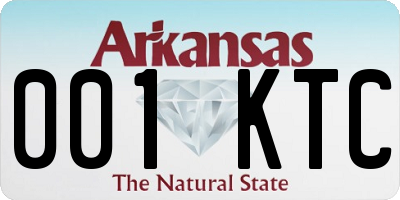 AR license plate 001KTC